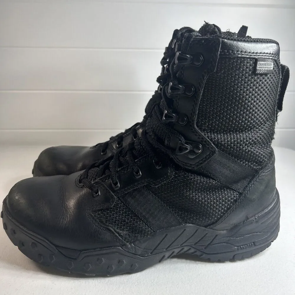 Danner Scorch Mens Boots Sz 9 D Black 8” Combat Breathable Tactical Side Zip
